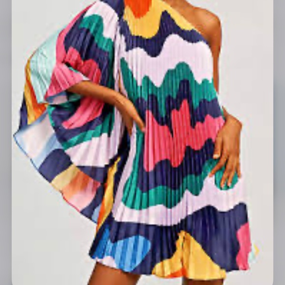 Brand New HUTCH ONE-SHOULDER PLEATED ROMPER - Picture 4 of 16